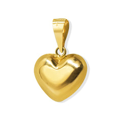 Dije Corazón Bombeado de 1.6cm Oro 10K