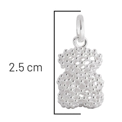 Dije Inspirado Oso Bombeado Plata .925