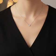 Collar Circonia Biselada Plata .925