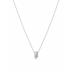 Collar Alianza con Micro Circonias y Circonias Baguette Plata .925