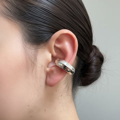 Grapa Grande Estilo Chunky Hecho a Mano Plata .925