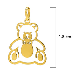 Dije Silueta de Oso 14K