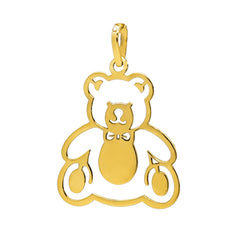 Dije Silueta de Oso 14K