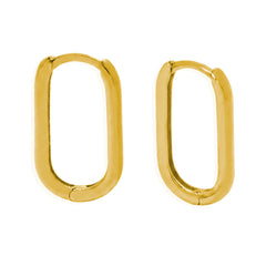 Huggies Lisas 1.9cm y 1mm de Ancho Oro 10K