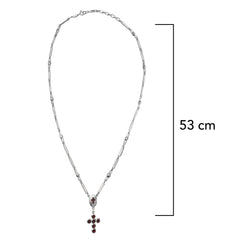 Rosario Cruz con Circonias Plata .925