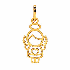 Dije Silueta de Angel Oro 14K