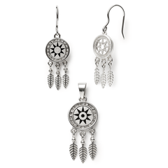 Juego de Atrapa Sueños con Circonias Plata .925