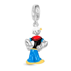 Charm Inspirado Gnoc 1:1 Popeye, Plata .925