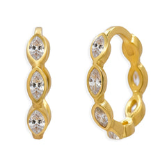 Huggies con Circonias Oro 10K