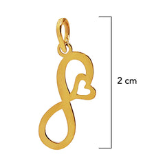 Dije Infinito con Corazon Oro 14K
