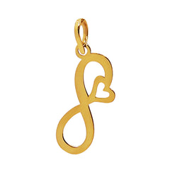 Dije Infinito con Corazon Oro 14K