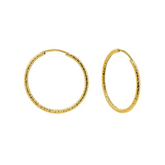 Arracada Diamantada de 1.9cm Oro 10K