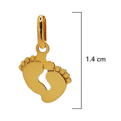 Dije Huellas Liso Oro 14K