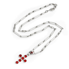 Rosario Cruz con Circonias Plata .925