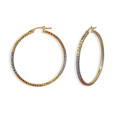 Arracada Florentino Martillada Oro 10K