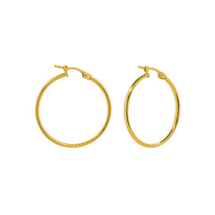 Arracada de Tubo Liso 1.8cm Oro 10K