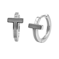 Huggies Inspirado Tiff con Madre Perla Plata .925 con Rodio