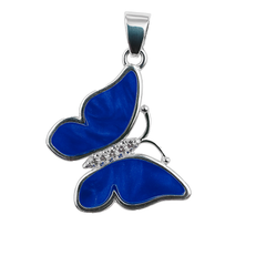 Dije Mariposa Madre Perla Plata .925