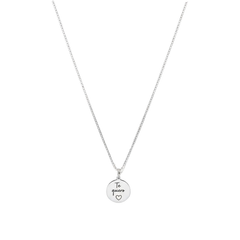 Collar Dije Grabado Te Quiero con Cadena Cubana Plata .925
