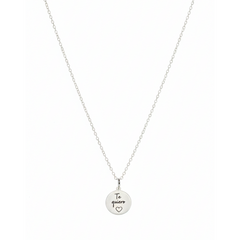 Collar Dije Grabado Te Quiero con Cadena Cubana Plata .925