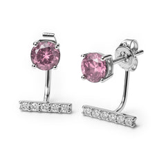 Broquel Telefono con Doble Uso Circonias Plata .925