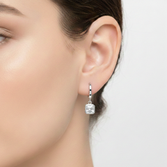 Huggies Circonia Cuadrada Biselada Plata .925