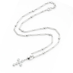 Rosario Cruz con Circonias Plata .925