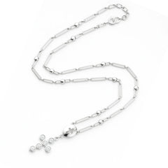 Rosario Cruz con Circonias Plata .925