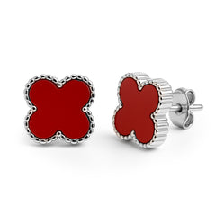 Broquel Flor Chica Inspirado Van C Plata .925