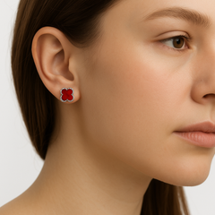 Broquel Flor Chica Inspirado Van C Plata .925