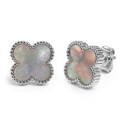 Broquel Flor Chica Inspirado Van C Plata .925