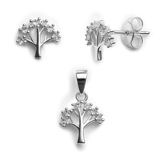 Juego Árbol de la Vida con Circonias Plata .925