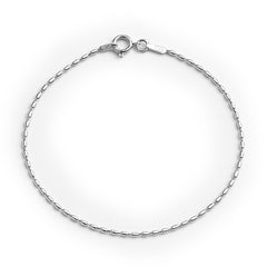 Pulsera Estilo Arroz Plata .925