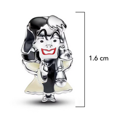 Charm Inspirado Pan 1:1 Cruella de Vill Plata .925