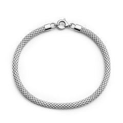 Pulsera Estilo Panza de Vibora Plata .925