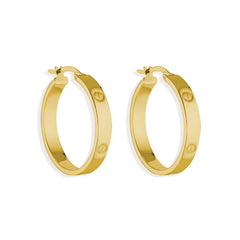 Arracada Inspirada Cartier de 1.5cm Oro 10K