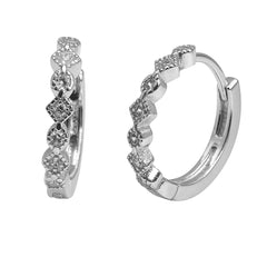 Huggies Figuras con Circonias Plata .925 con Rodio