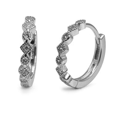 Huggies Figuras con Circonias Plata .925 con Rodio