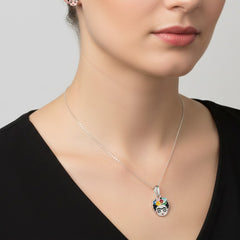 Juego Frida Kahlo con Esmalte Plata .925