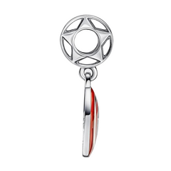 Charm Inspirado Pan 1:1 Escudo Capitan America Plata .925