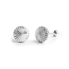 Broquel Hongo #6 Diamantado Plata .925