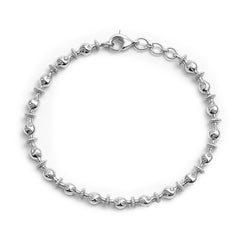 Pulsera Barrilito Diamantada Plata .925
