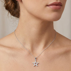 Juego Estrella de Mar Plata .925