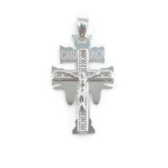 Dije Cruz de Caravaca con Circonias Plata .925