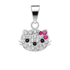 Dije Inspirado Kitty con Circonias Plata .925