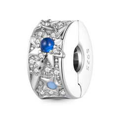 Charm Inspirado Pan 1:1 Noche de Estrellas Plata .925