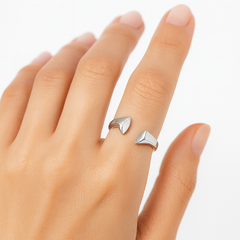 Anillo Ajustable Liso Hecho a Mano Plata .925