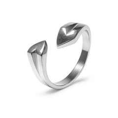 Anillo Ajustable Liso Hecho a Mano Plata .925