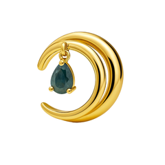 Grapa con Circonia Colgante Plata .925 con Baño de Oro