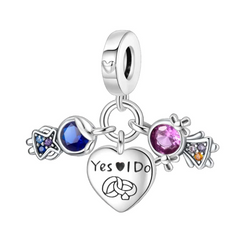 Charm Inspirado Pan 1:1 Yes I Do Plata .925